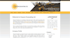 Desktop Screenshot of graysonexcavating.com